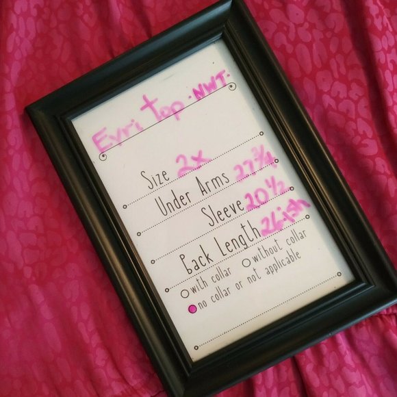 Evri NWT Leopard Pink on Pink Blouse sz 2x V-neck - Picture 6 of 6